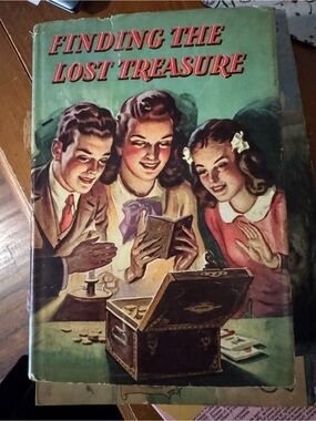 Finding the Lost Treasure Vintage Book - Green Cover